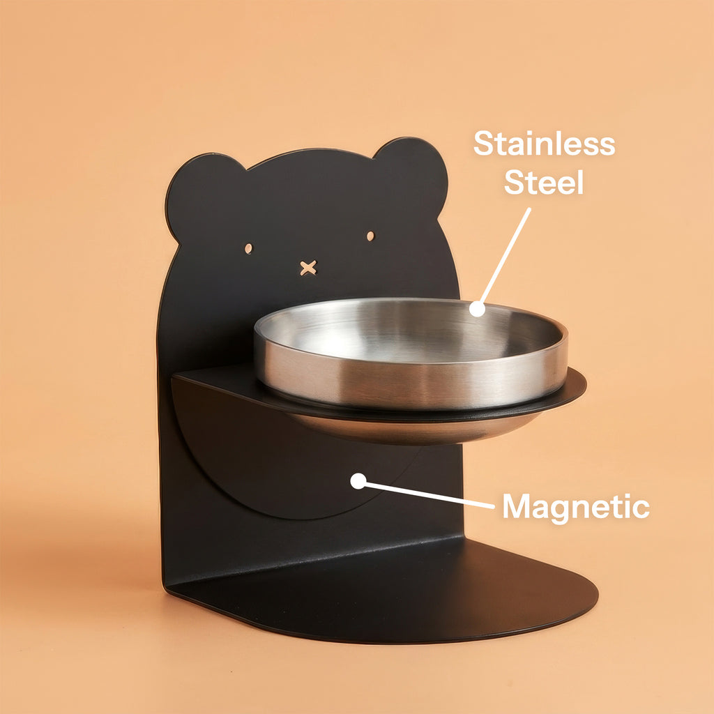 Magnetic Height Adjustable Cat Bowl