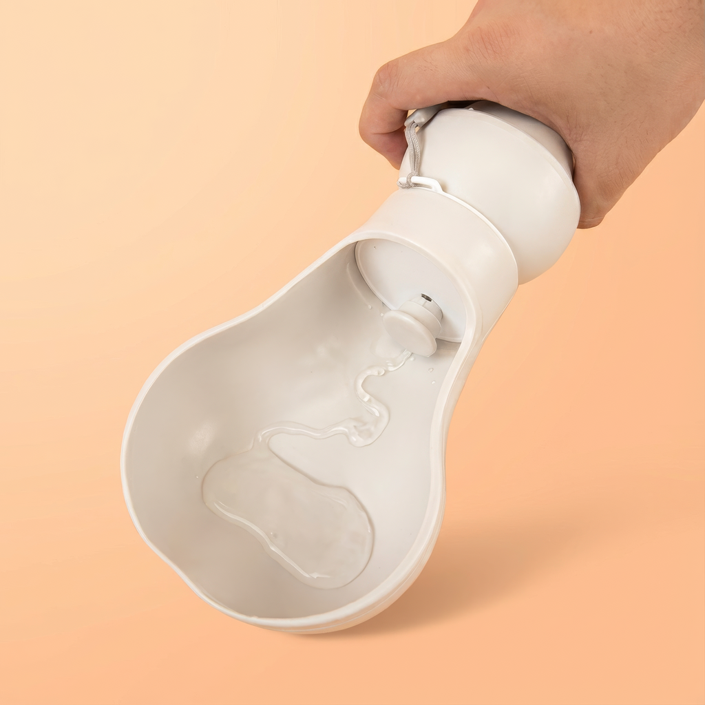 Bone Shaped Compressible Dog Water Bottle 550ml