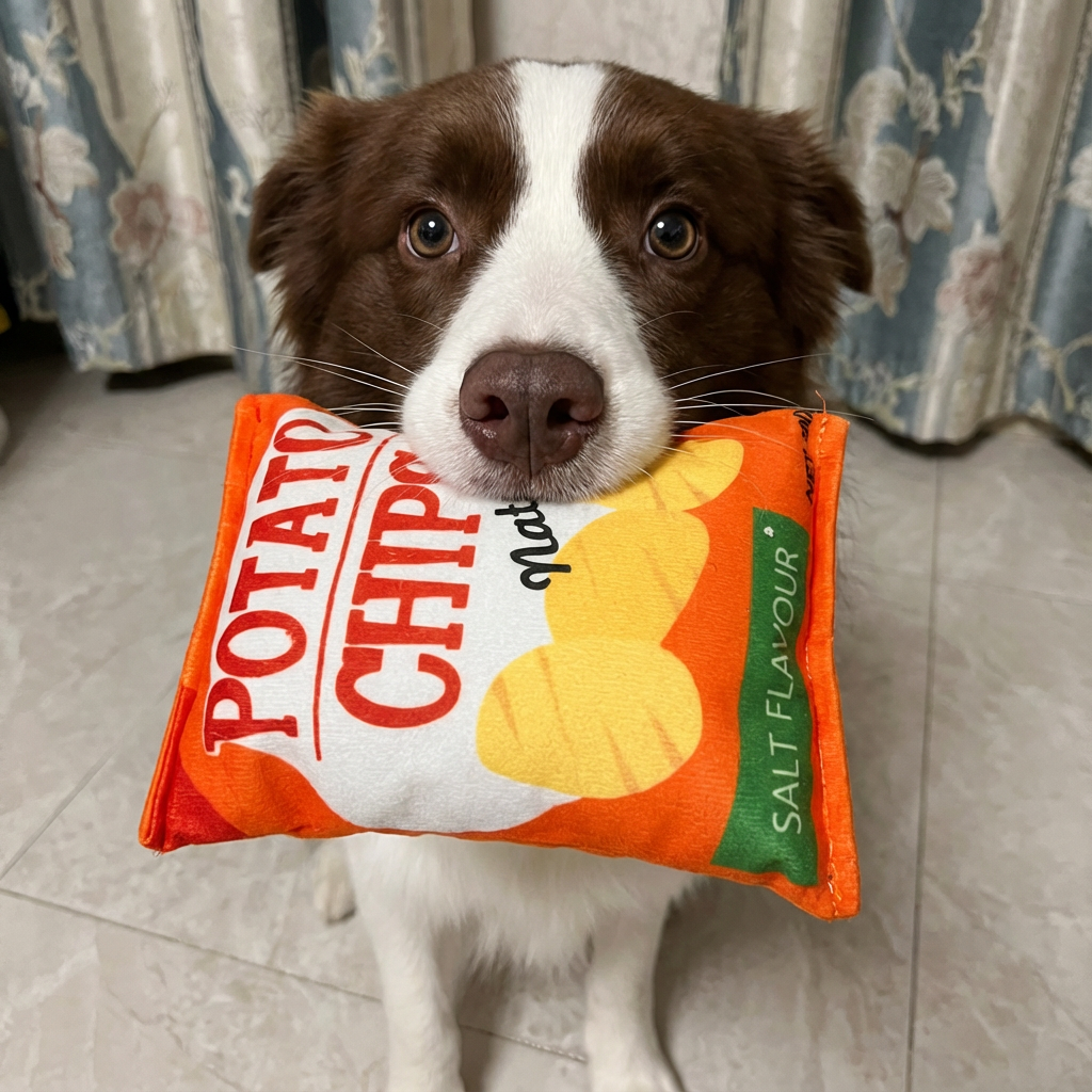 Potato Chips Dog Plush Toy