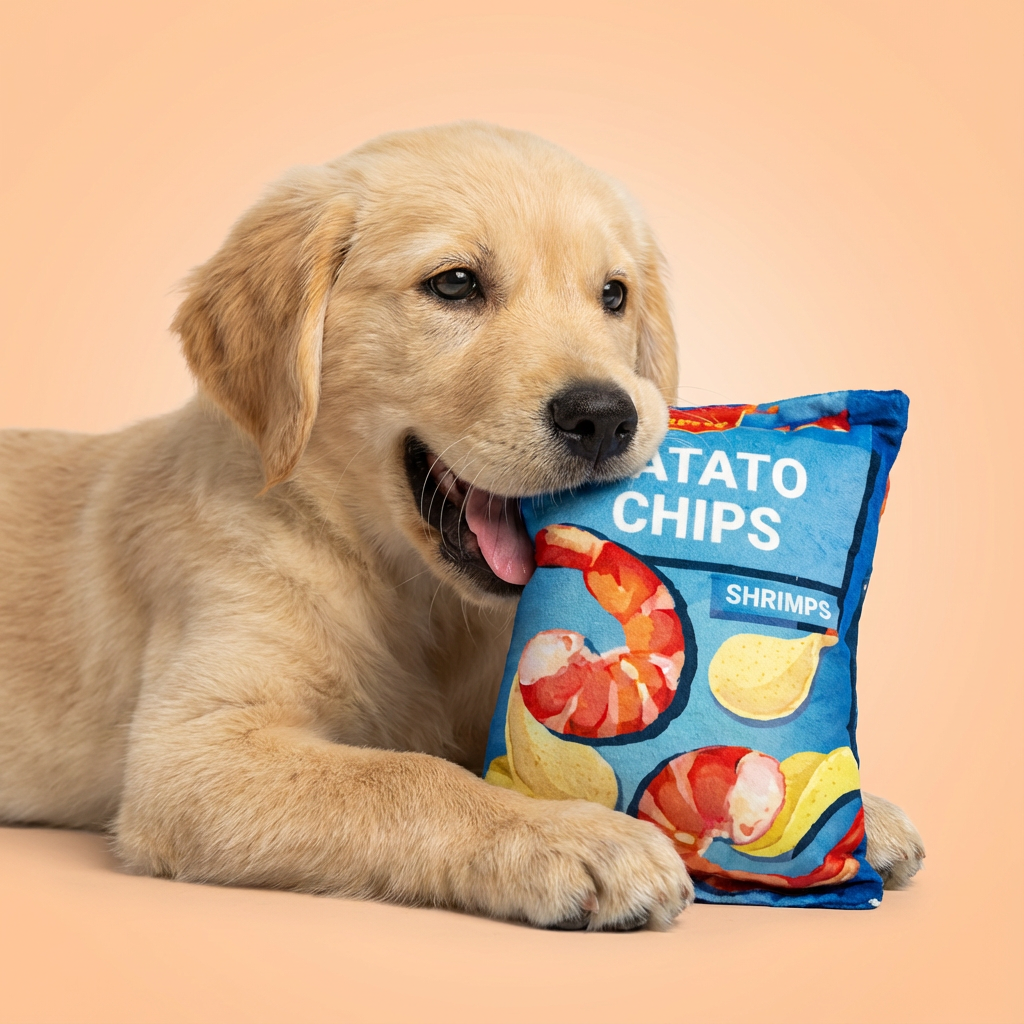 Potato Chips Dog Plush Toy