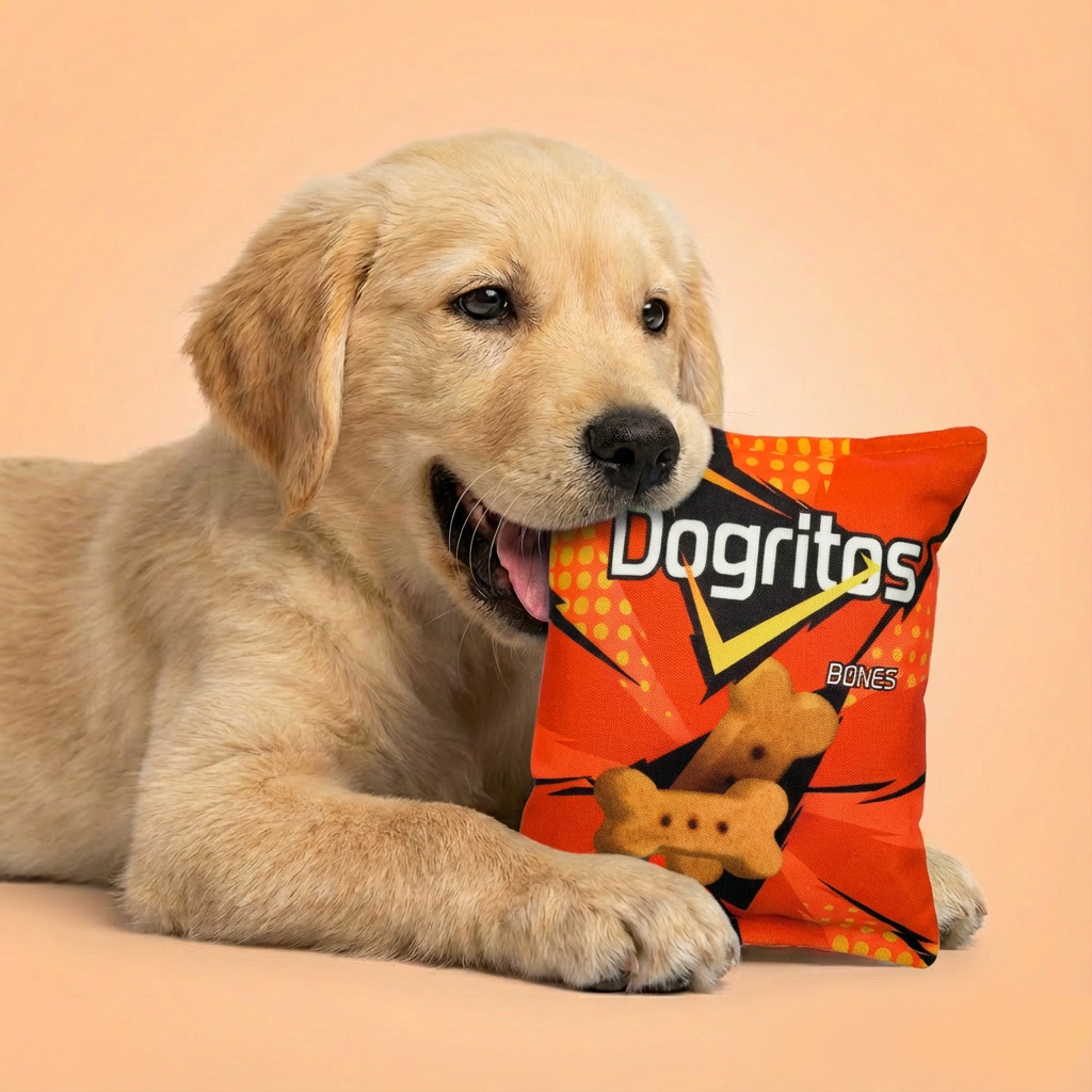 Funny Chips Plush Toy for Dogs