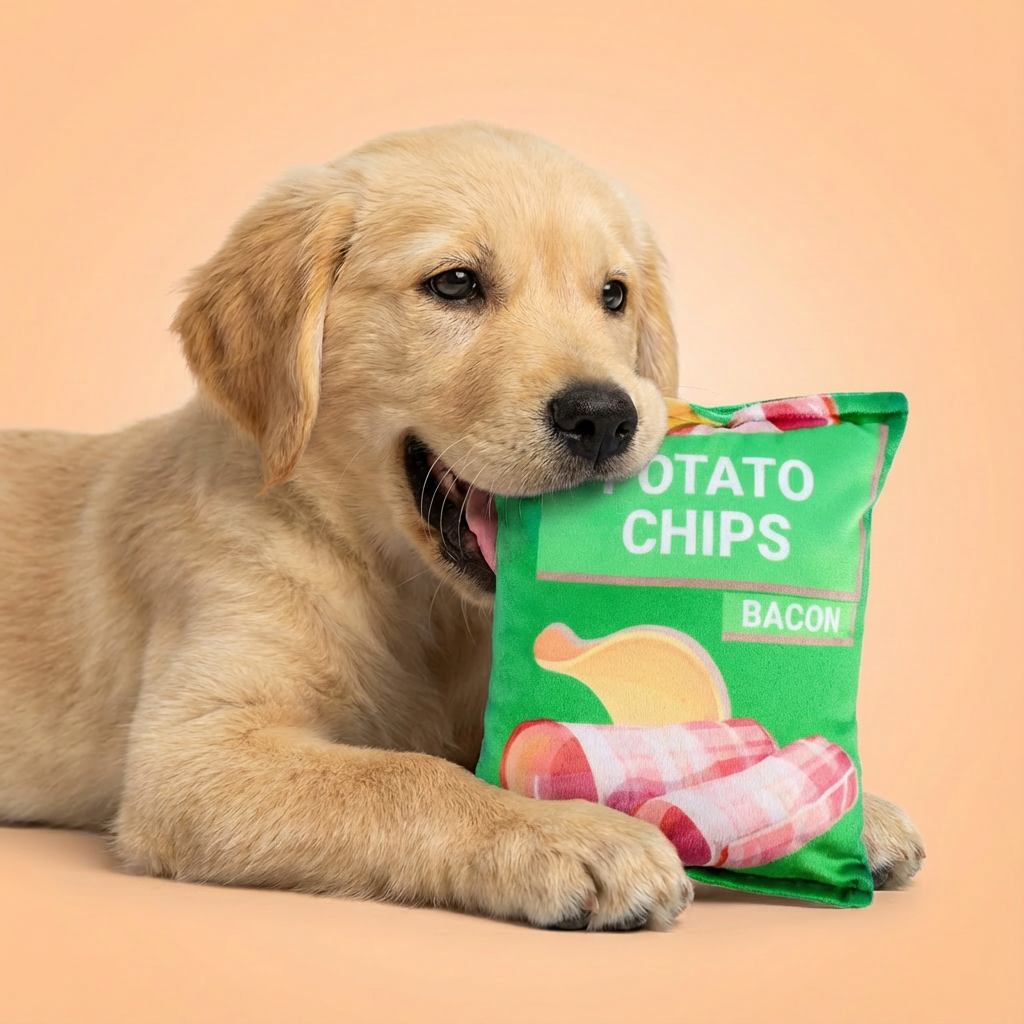Potato Chips Dog Plush Toy