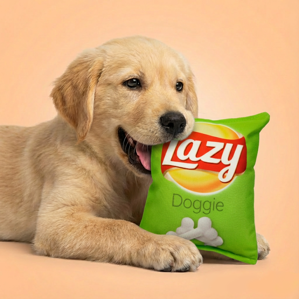 Funny Chips Plush Toy for Dogs