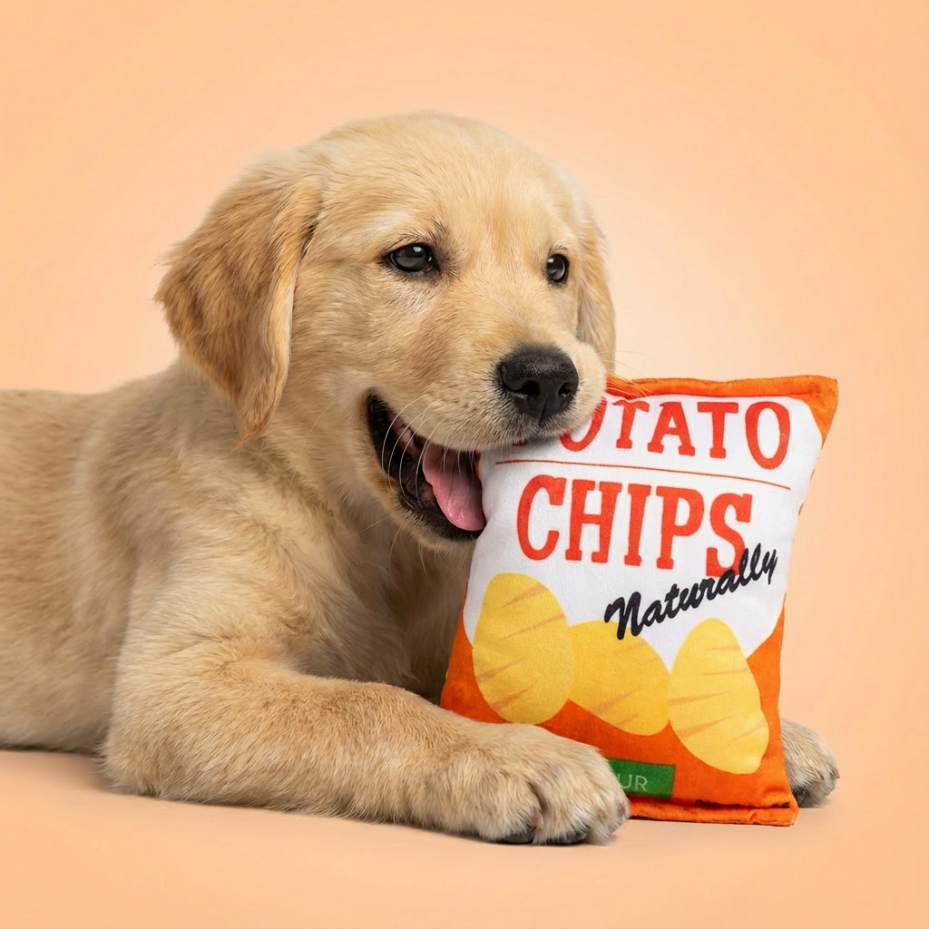 Potato Chips Dog Plush Toy