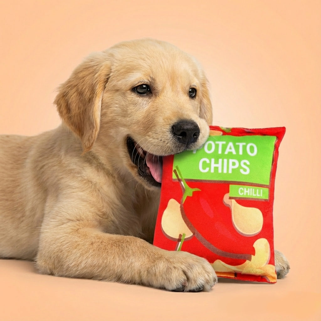 Potato Chips Dog Plush Toy
