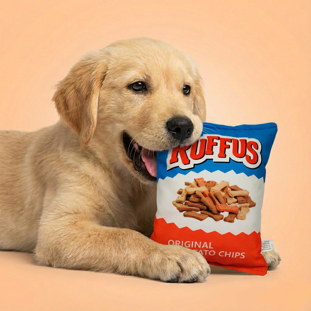 Funny Chips Plush Toy for Dogs