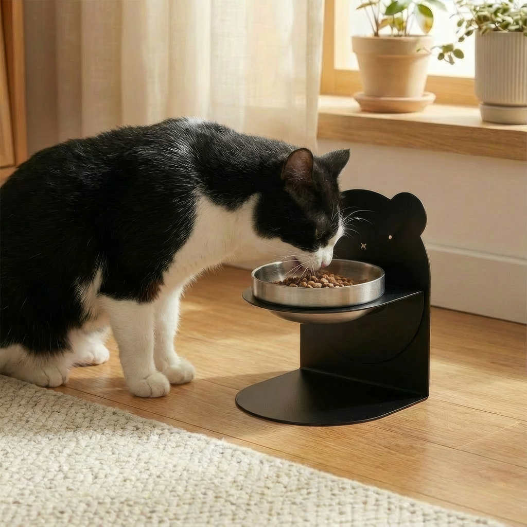 Magnetic Height Adjustable Cat Bowl