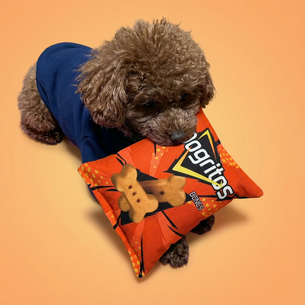 Funny Chips Plush Toy for Dogs