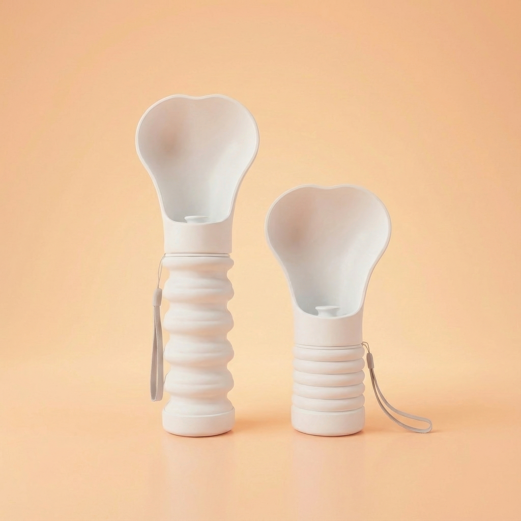 Bone Shaped Compressible Dog Water Bottle 550ml